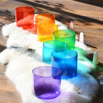 Transparent Crystal Sound Bowl- Clear Sound, Relaxation Aid, Meditation