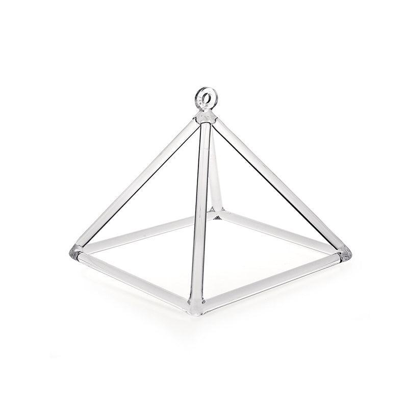 Clear Crystal Pyramid Meditation, Healing, Decor, Unique Gift