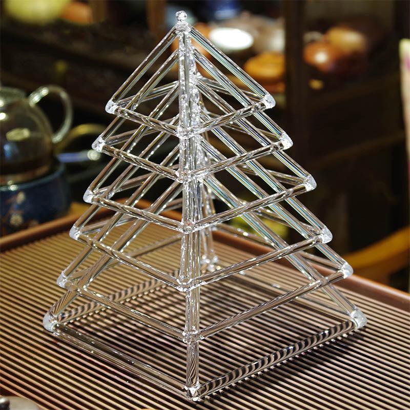 Clear Crystal Pyramid Meditation, Healing, Decor, Unique Gift