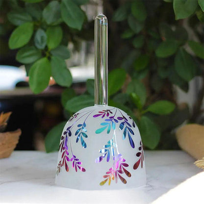 Handle Singing Bowl With Nature Scene Design: Stress Relief, Harmonic Resonance, Yoga