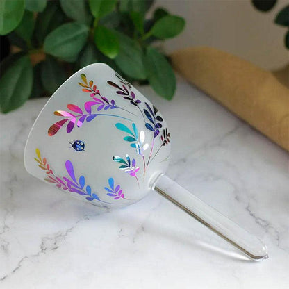 Handle Singing Bowl With Nature Scene Design: Stress Relief, Harmonic Resonance, Yoga
