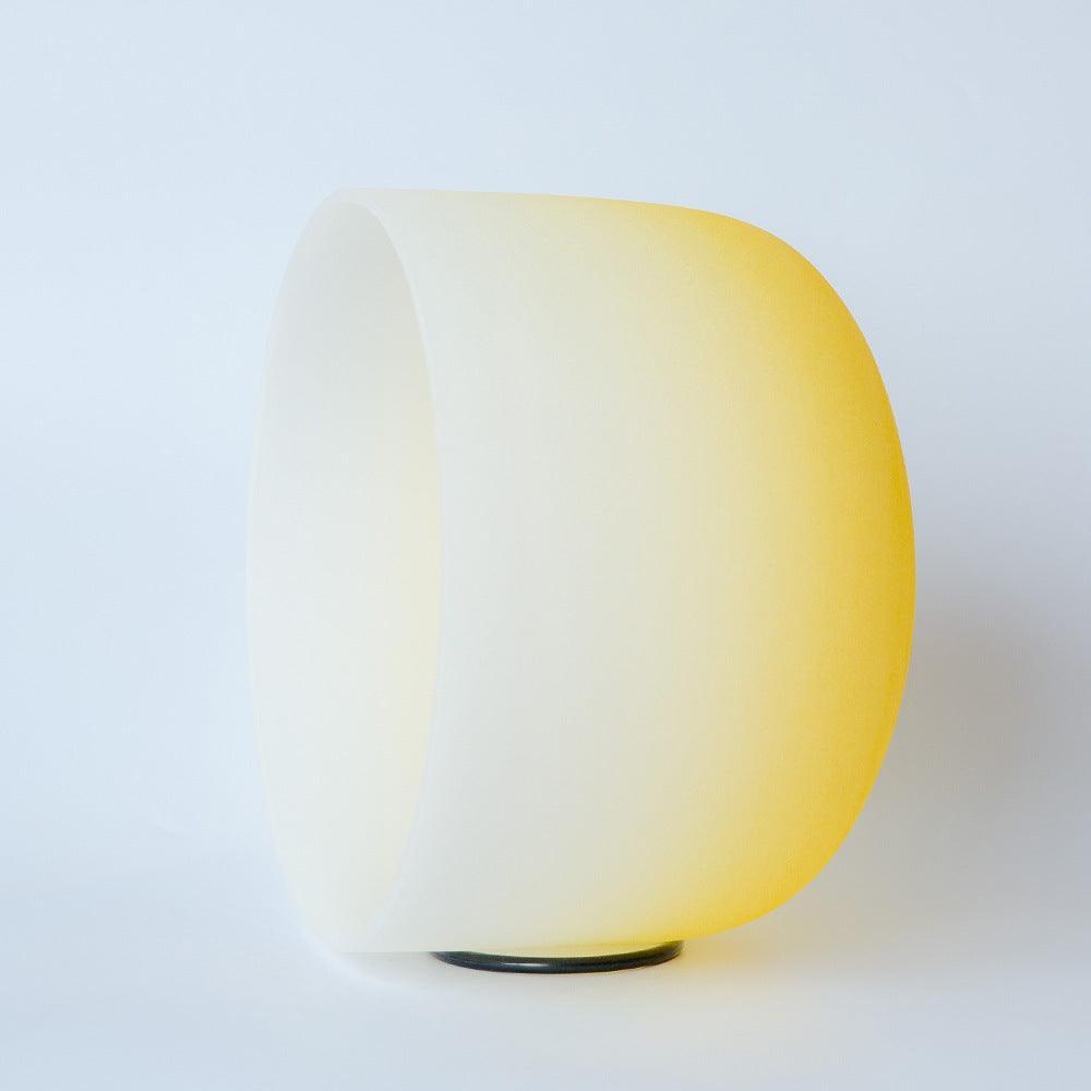 Gradient Frosted Crystal Singing Bowl: Chakra Tones Meditation & Energy Cleanse