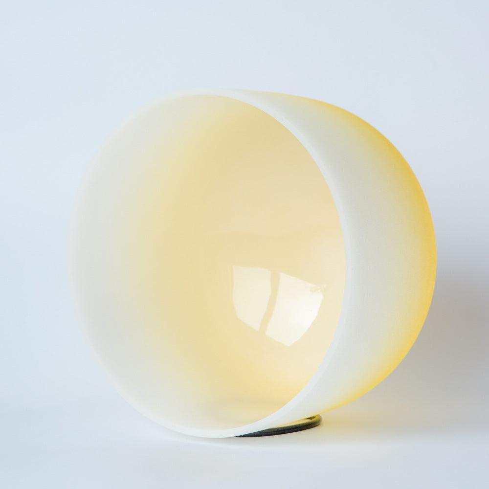 Gradient Frosted Crystal Singing Bowl: Chakra Tones Meditation & Energy Cleanse