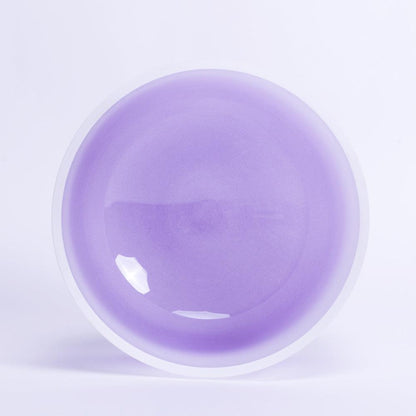 Gradient Frosted Crystal Singing Bowl: Chakra Tones Meditation & Energy Cleanse