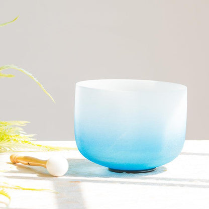 Crystal Singing Bowl Set Pastel Colors, Resonant Sounds, Meditation, Relaxation
