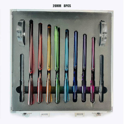 Colored Crystal Tuning Fork Set Vivid Clarity | Harmonic Therapy | Zen Soundscapes