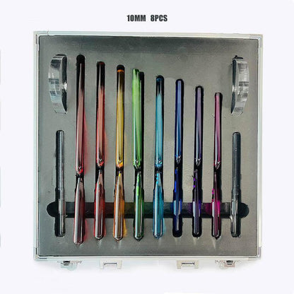 Colored Crystal Tuning Fork Set Vivid Clarity | Harmonic Therapy | Zen Soundscapes