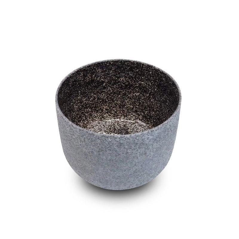 Dark Grey Mineral obsidian Crystal Singing Bowl: Meditation, Relaxation, Healing Vibration