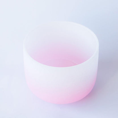 Ombré Pink Quartz Sound Bowl - 7-Chakra Healing, Tuning for Meditation & Reiki