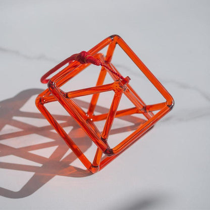 Orange Crystal Merkaba: Energy & Spirit, Unique Craft, Zen Spaces