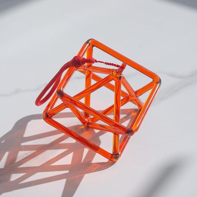 Orange Crystal Merkaba: Energy & Spirit, Unique Craft, Zen Spaces