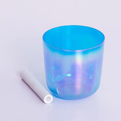 Blue | Orange Clear Singing Bowl - Calm & Heal,Meditation Spirituality