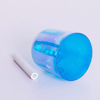 Blue | Orange Clear Singing Bowl - Calm & Heal,Meditation Spirituality