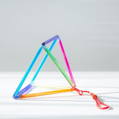 Colorful Vibrant Singing Pyramid - Harmonize Space, Melodic Decor