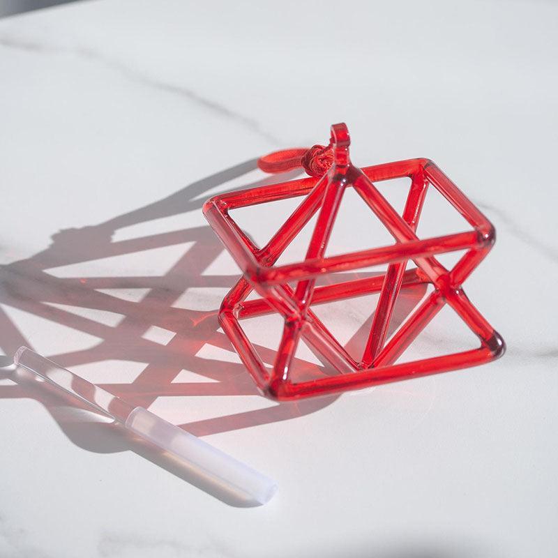Red Crystal Merkaba: Energy & Spirit, Unique Decor, Meditation