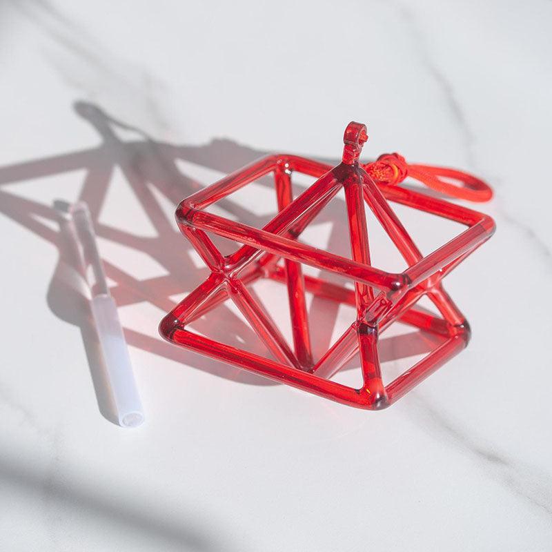 Red Crystal Merkaba: Energy & Spirit, Unique Decor, Meditation