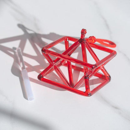 Red Crystal Merkaba: Energy & Spirit, Unique Decor, Meditation