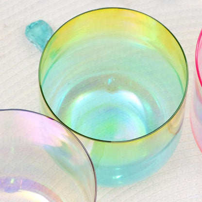 Warmly Crystal Singing Bowl Set: Colorful Elegance for Meditation and Relaxation