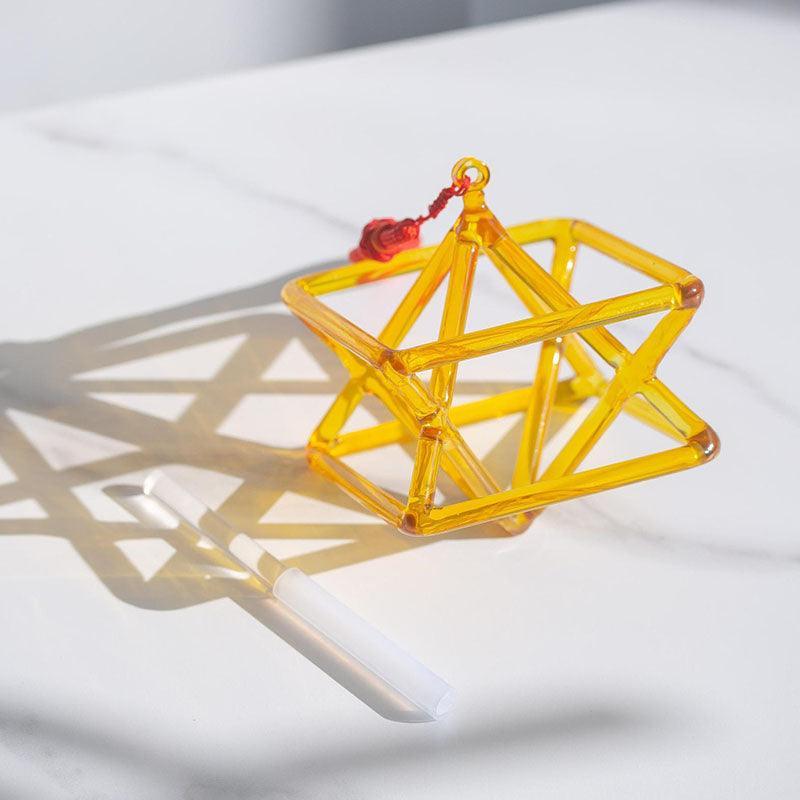 Golden Crystal Singing Merkaba: Spiritual Healing, Unique Design, Meditation