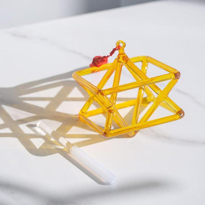Golden Crystal Singing Merkaba: Spiritual Healing, Unique Design, Meditation